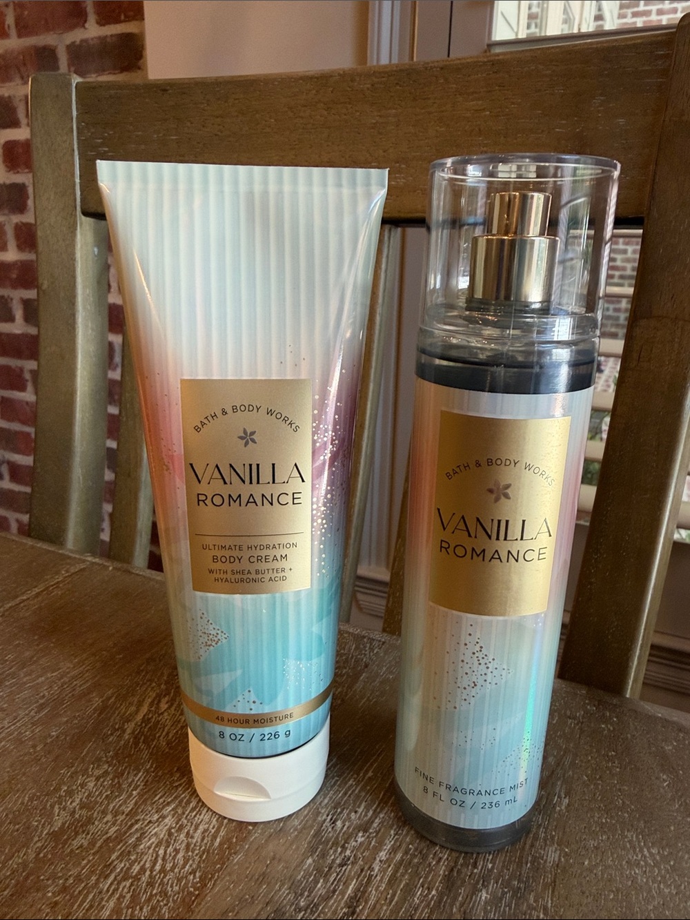 Bath & Body Works Vanilla Romance Body Cream & Fine Fragrance Mist